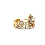 Tiara Diamond Tri-Pear Halo Ring Diamonds House