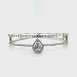 Teardrop of the Queen Two-Line Diamond Bangle Diamonds House