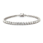 Classic Solitaire Tennis Pear-Cut Diamond Bracelet 4.80 Ct Diamonds House