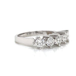 Five-Stone Round Brilliant Diamond Wedding Band 1.20 Ct Diamonds House