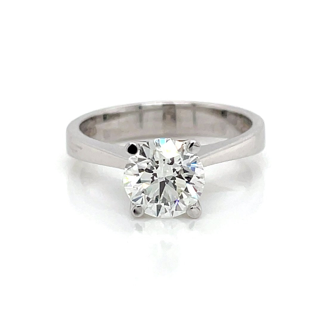 Classic Round Brilliant Solitaire Diamond Engagement Ring 1.50 Ct Diamonds House