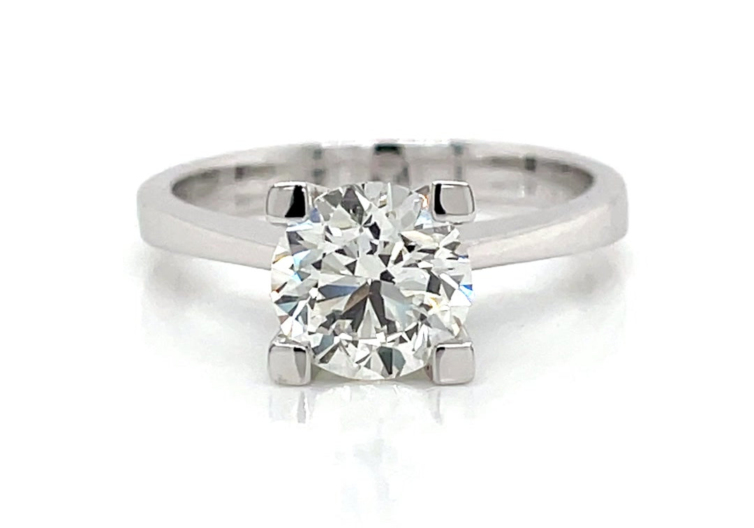 Classic Solitaire Round Brilliant Diamond Engagement Ring 2.00 Ct Diamonds House