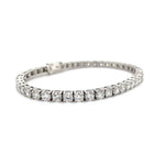 Classic Solitaire Tennis Round-Cut Diamond Bracelet 8.90 Ct Diamonds House