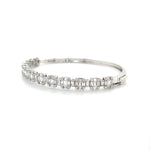 Sleek Baguette Diamond Clusters Bangle Diamonds House