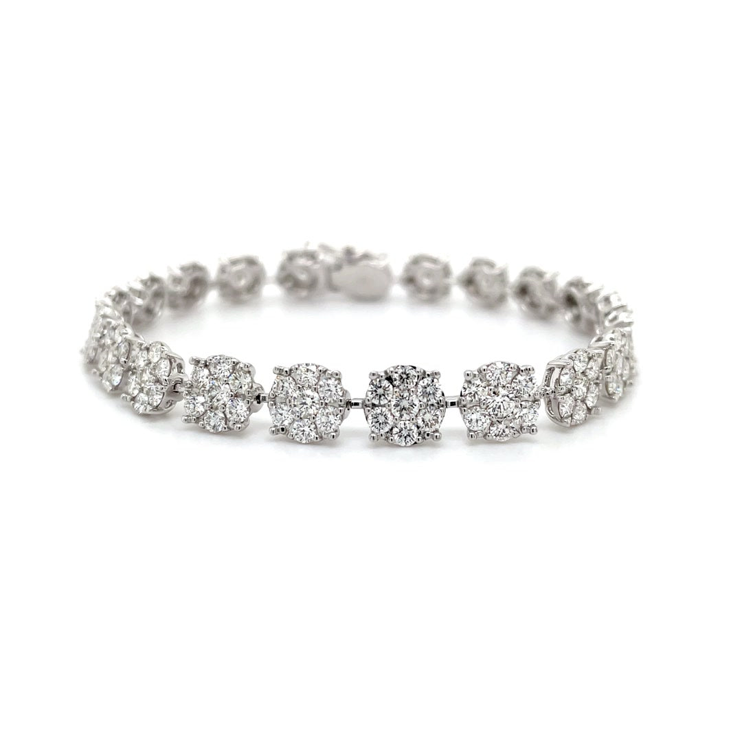 Radiant Flower Diamond Bracelet Diamonds House