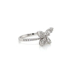 Diamond Butterfly Ring Baguette-Cut Wings Diamonds House