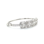 Bold Baguette Square Diamond Bangle Diamonds House