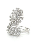 Floral and Leaf Diamond Wrap Ring Diamonds House