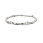 Pear and Round Diamond Tennis Bracelet 2.60 Ct Diamonds House