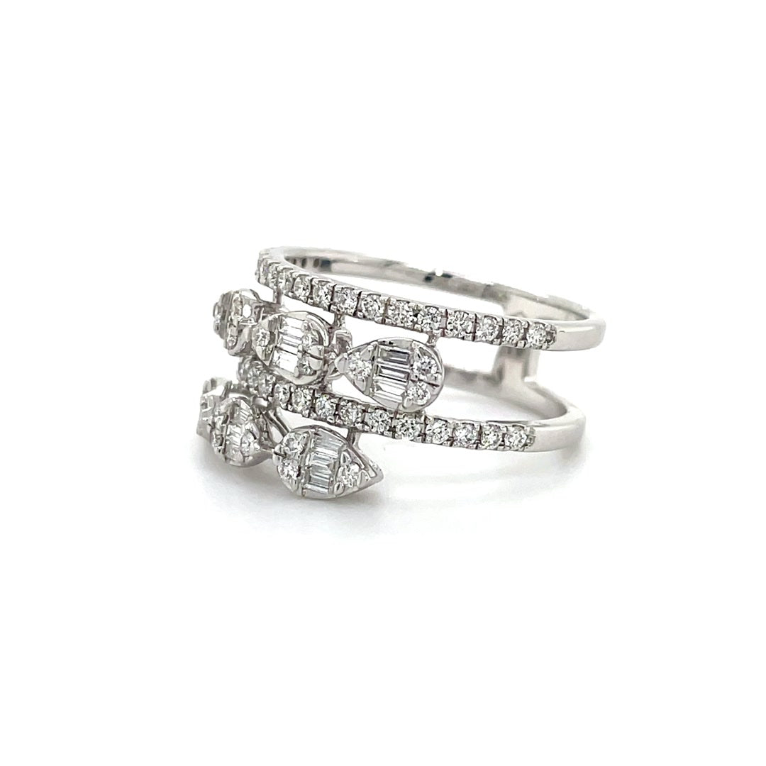 Multi-Row Diamond Wrap Ring Diamonds House