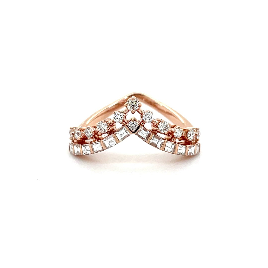 Diamond Princess Wishbone Ring Diamonds House