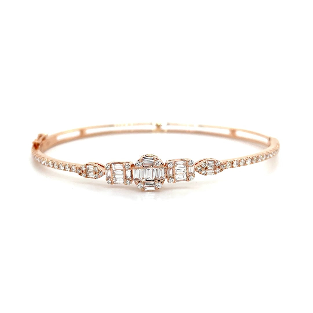 Sleek Multi-Stone Diamond Bangle Diamonds House