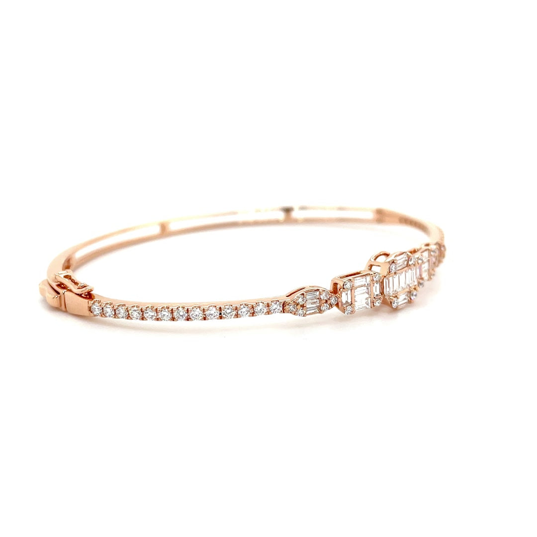 Sleek Multi-Stone Diamond Bangle Diamonds House