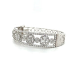 Duchess Diamond Bangle with Spaced Baguette and Round Clusters Diamonds House