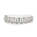 Crown Weave Diamond Bangle with Drop-Shaped Diamonds Diamonds House