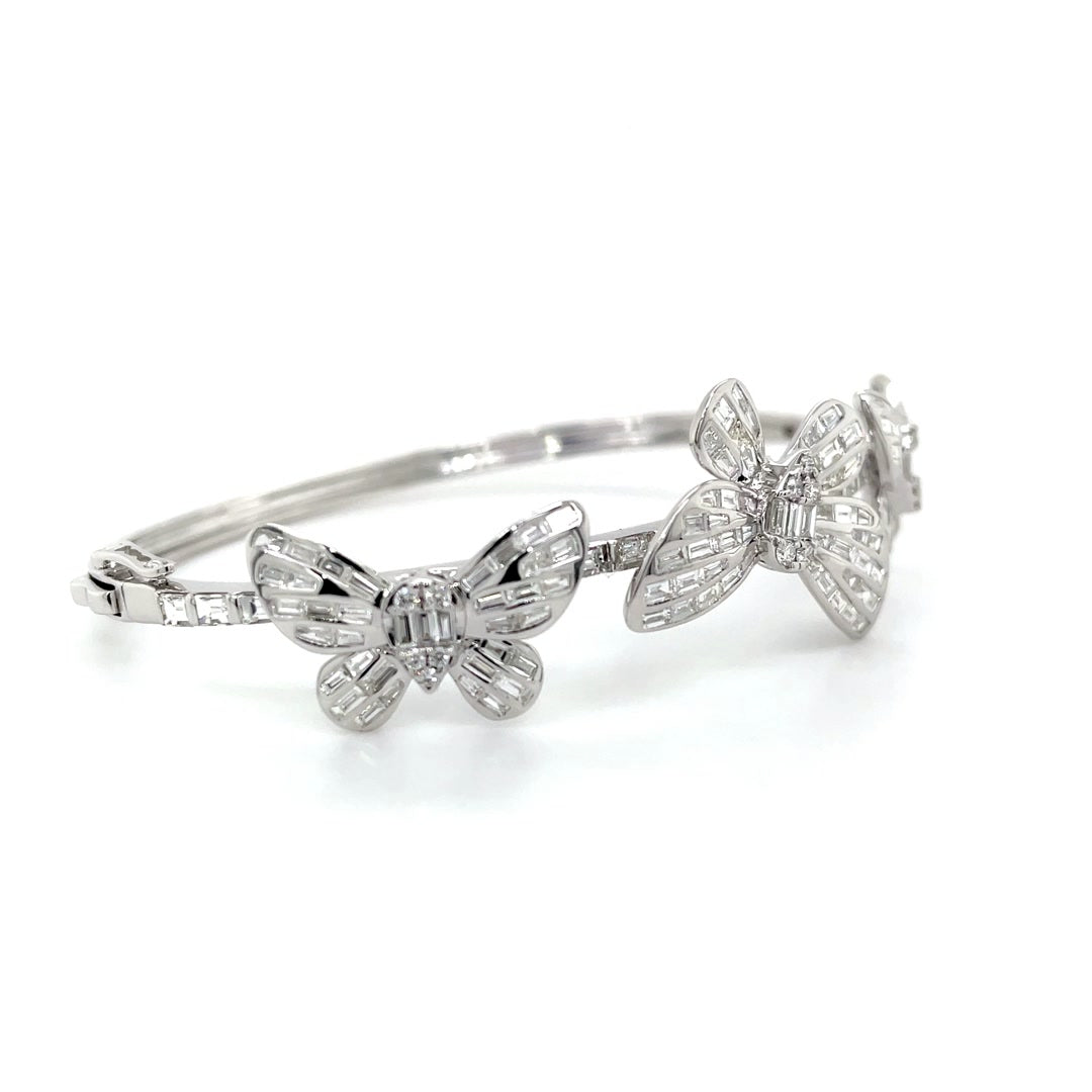 Triple-Butterfly Diamond Bangle Diamonds House