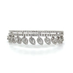 Regal Triple-Row Diamond Bangle in White Gold Diamonds House