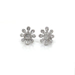 Floral Baguette Diamonds Earrings Diamonds House