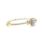 Regal Center Baguette Square Diamond Bangle Diamonds House