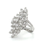 Baguette Diamond Cluster Statement Ring Diamonds House