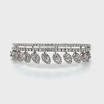 Regal Triple-Row Diamond Bangle in White Gold Diamonds House