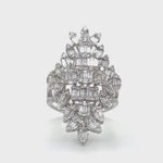 Baguette Diamond Cluster Statement Ring Diamonds House