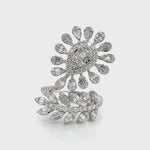 Floral and Leaf Diamond Wrap Ring Diamonds House