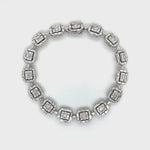 Bold Clustered Baguette Diamond with Halos Bracelet Diamonds House