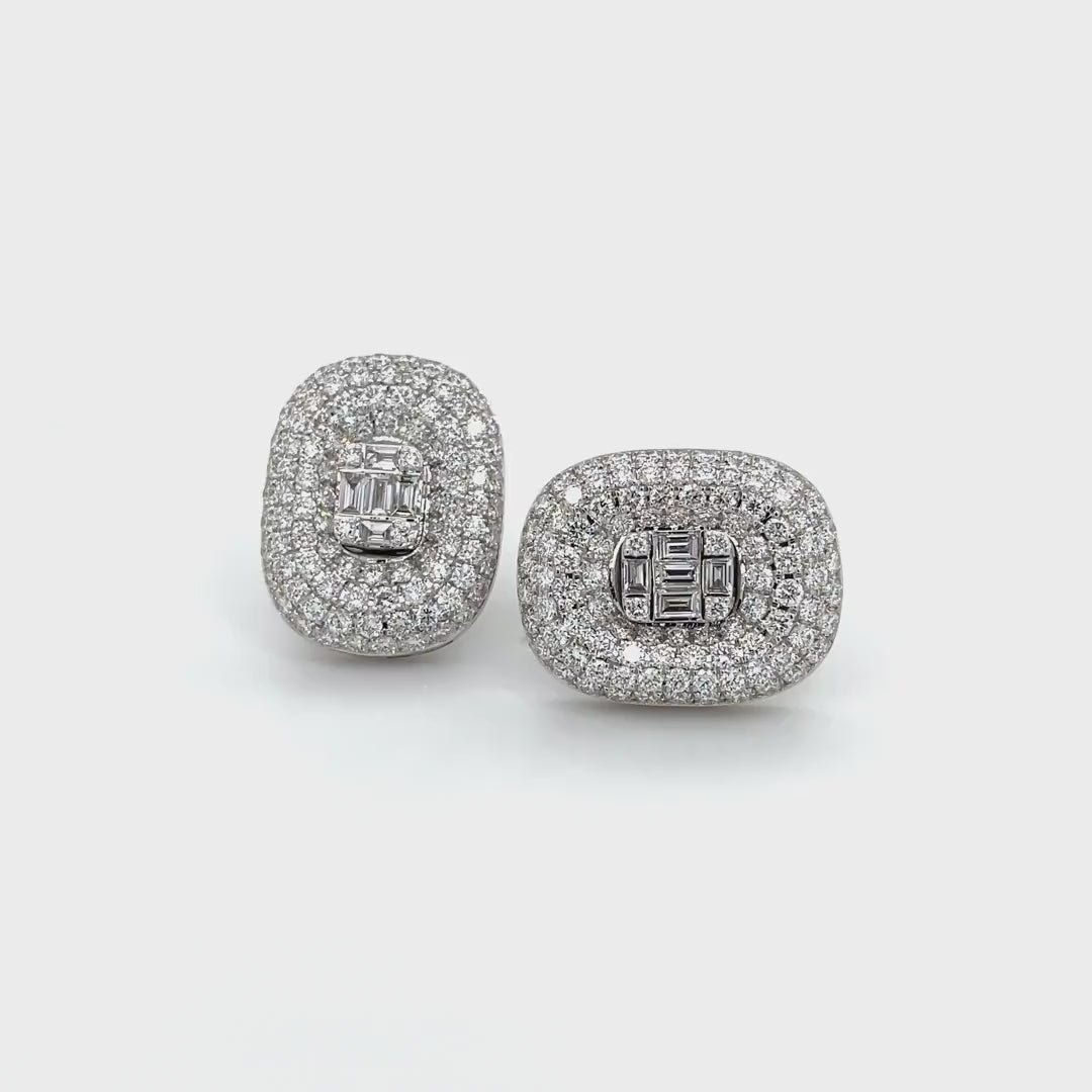 Elegant Pavé Diamonds Earrings Diamonds House