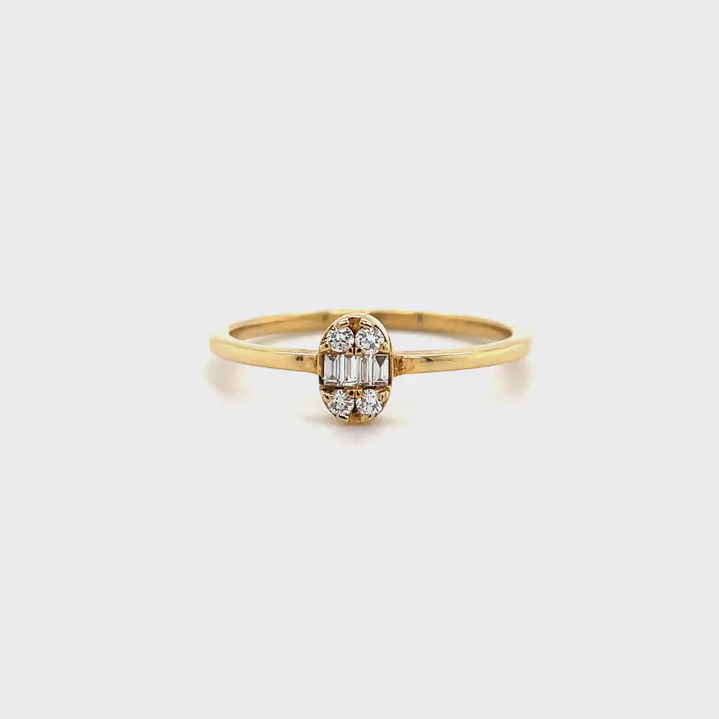 Oval Baguette Diamond Ring Diamonds House